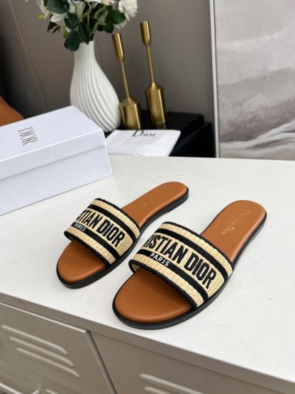Dior classic lettering flat slides - Image 2
