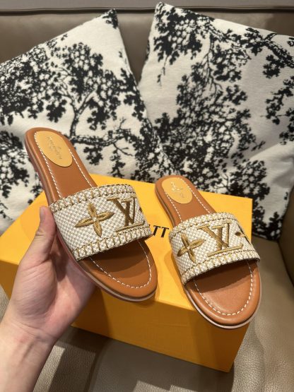 Louis Vuitton New Classic Slippers with Embroidery - Image 2