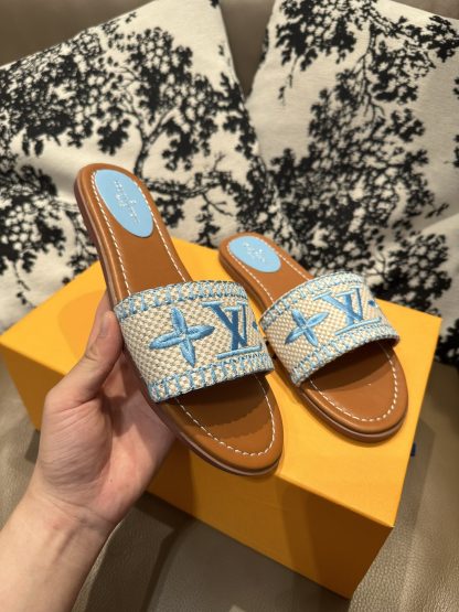 Louis Vuitton New Classic Slippers with Embroidery - Image 2