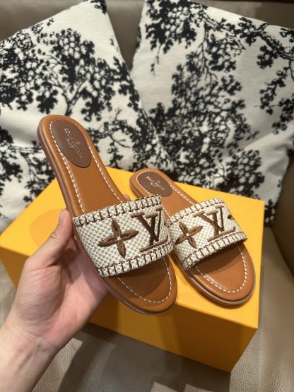 Louis Vuitton New Classic Slippers with Embroidery - Image 2