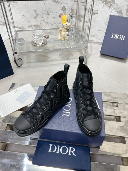Dior B23 Classic Series Couple High-top Low-top Casual Sports Sneakers Skate Shoes - Image 3