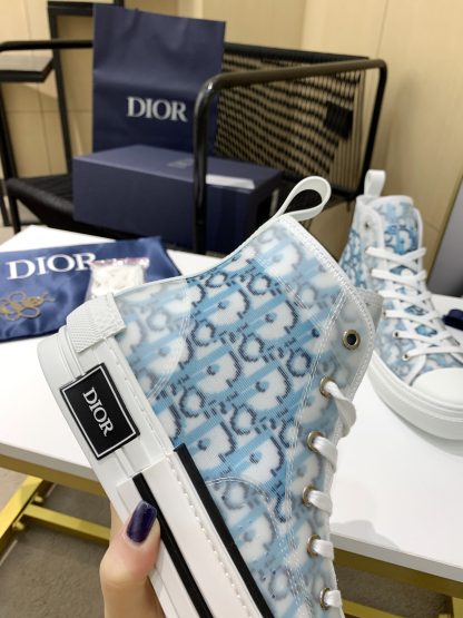 Dior KAWS heavy joint frosted stitching high-top casual shoes - Image 3