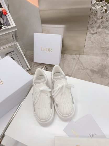 Dior retro fashion shell toe white shoes - Image 3