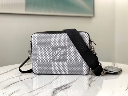 Louis Vuitton bag m6944 white check - Image 3