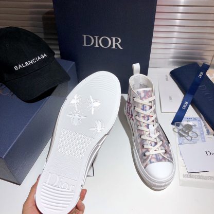 Dior color-blocked high-top sneakers - Image 3