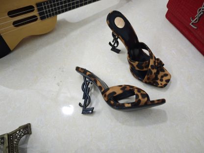 Ysl leopard print high heel ysl sandals high heels - Image 3