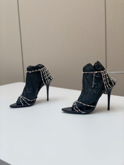 Ysl rhinestone chain high heels - Image 3