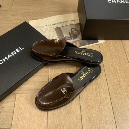 Chanel Early Spring Brown Classic Perfect Match Flash Brick Daily Sandals - Image 3