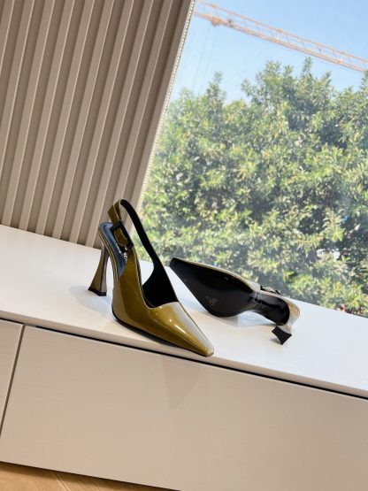 Ysl metal diamond chain high heels - Image 3