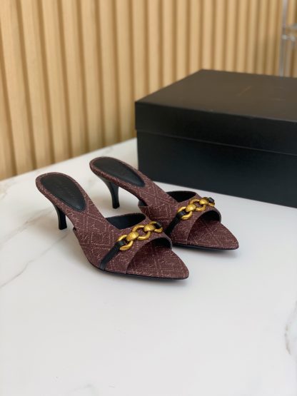 Ysl elegant high-heeled sandals - Image 3