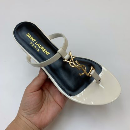 Ysl classic letter buckle flat sandals - Image 3