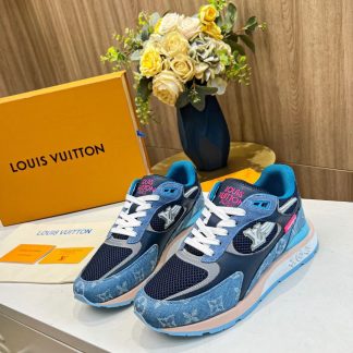 Louis Vuitton breathable diamond mesh sneakers