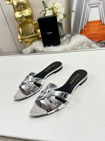 Ysl flat pointed toe fashion slippers - Image 3