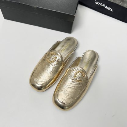 Chanel's golden early spring dancing shoes series new retro feeling half-slippers - Image 3
