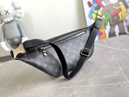 Louis Vuitton Black Flower DISCOVERY Waist Bag Chest Bag - Image 3