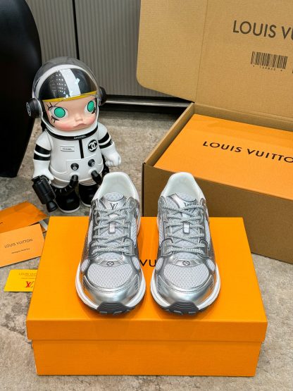 Louis Vuitton Olympia series couples' models Silver Horn King leisure sports shoes running shoes - Image 3