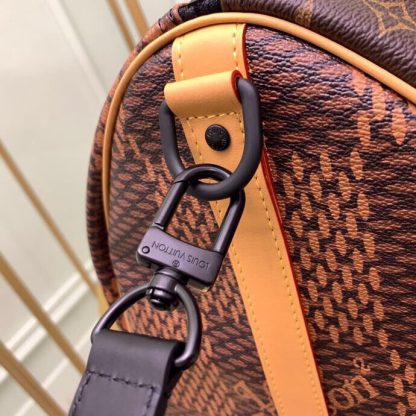 Louis Vuitton checkered nigo collaboration series keepall 50 travel bag - Image 3
