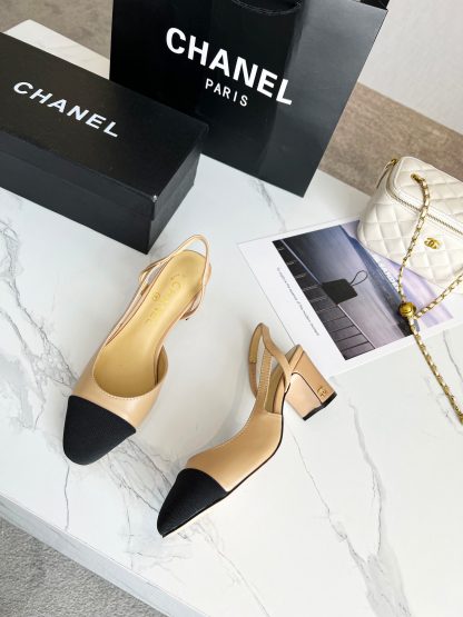 Chanel's latest spring apricot versatile sandals with a 6cm heel height - Image 2