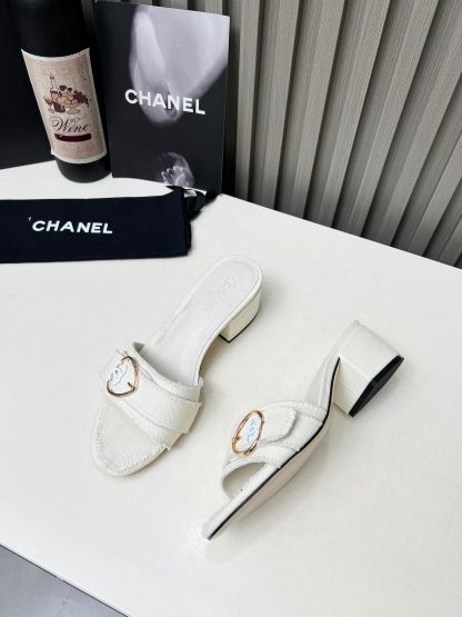 Chanel white elegant lady temperament sandals - Image 3