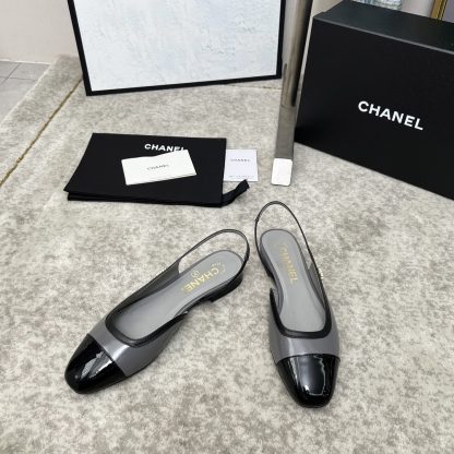 Chanel Spring and Summer Dancing Shoes Series New Blue Gray Retro Sandals - Image 3