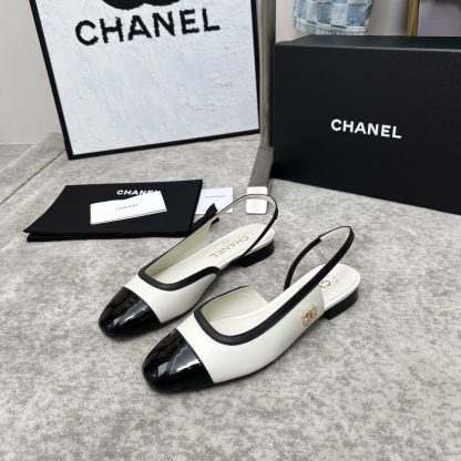 Chanel Spring and Summer Dancing Shoes Series New White Retro Sandals - Image 3