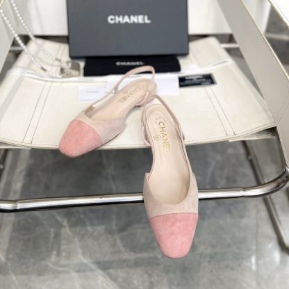 Chanel Fashion Classic Mixed Lambskin Light Pink Flat Sandals - Image 3