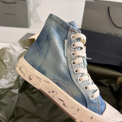 Balenciaga high-top denim casual shoes - Image 3