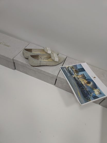 Jimmy Choo Fashion Net Bow Flat Shoes - Image 3