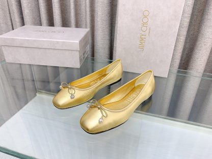 Jimmy Choo New Butterfly Pearl Ballet Flats - Image 3