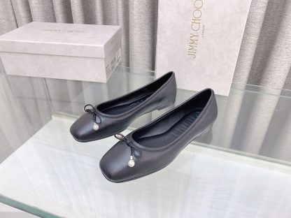 Jimmy Choo new style butterfly pearl flat ballet shoes - Image 3