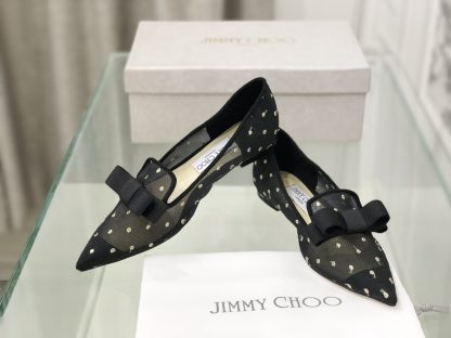 Jimmy Choo new lace embroidery series flat shoes - Image 3