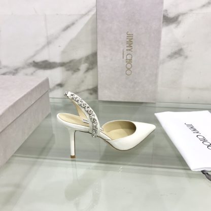 Jimmy Choo sewn rhinestone high-heeled sandals - Image 3