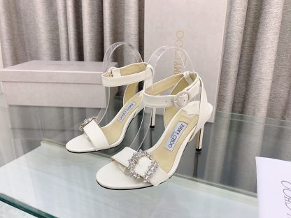 Jimmy Choo Elegant C-buckle rhinestone high heels - Image 3