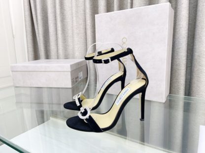 Jimmy Choo classic elegant diamond buckle fashion high heels - Image 3