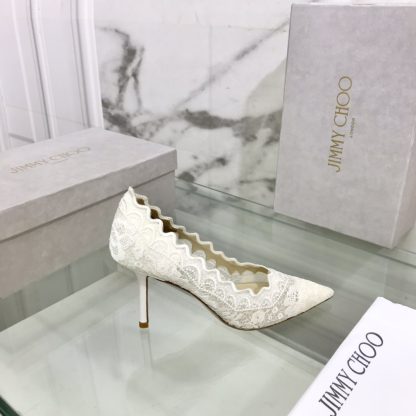 Jimmy Choo lace high heels - Image 3