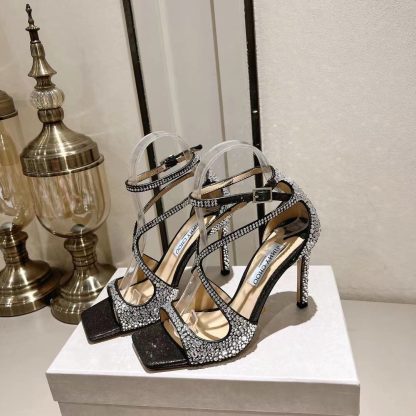 Jimmy Choo luxury noble and elegant diamond sandals high heels - Image 3