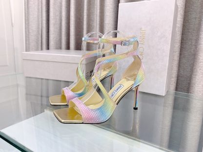 Jimmy Choo Fashion Square Toe High Heels - Image 3