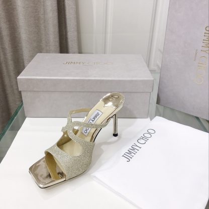 Jimmy Choo Fashion Square Toe Sandals High Heels - Image 3