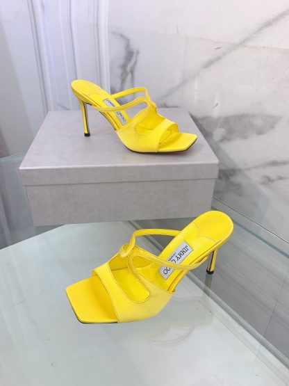 Jimmy Choo Fashion Square Toe Sandals High Heels - Image 3