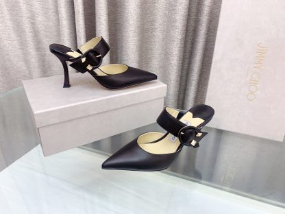 Jimmy Choo stylish C-shaped buckle high-heeled sandals - Image 3