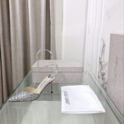 Jimmy Choo crystal chain high heels - Image 3