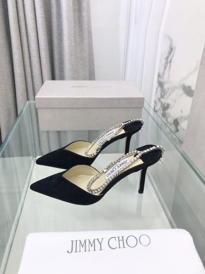 Jimmy Choo crystal chain high heels - Image 3