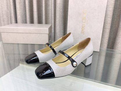 Jimmy Choo New Mary Jane Block Heel Pumps - Image 3