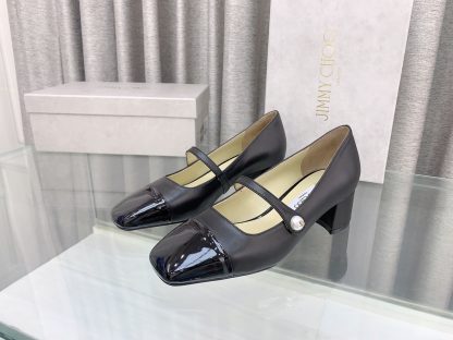 Jimmy Choo New Mary Jane Block Heel Pumps - Image 3