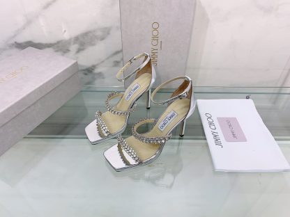 Jimmy Choo new high heel diamond chain sandals high heels - Image 3