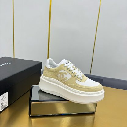 Chanel yellow casual versatile sneakers - Image 3