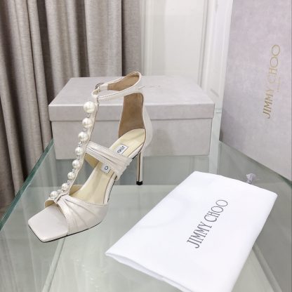 Jimmy Choo new silk pearl luxury high heels - Image 3