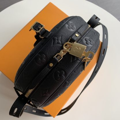 Louis Vuitton 52294 full leather embossed tag round box bag - Image 3