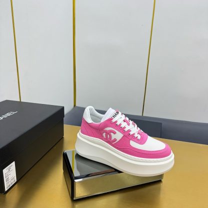 Chanel dark pink casual versatile sneakers - Image 3