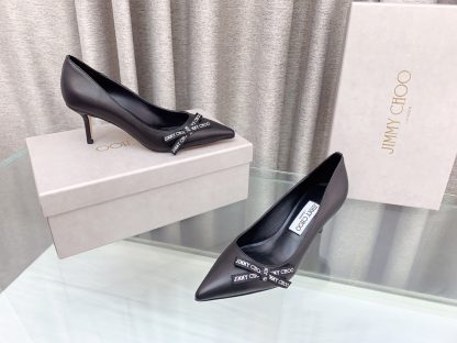 Jimmy Choo new letter bow high heels - Image 3